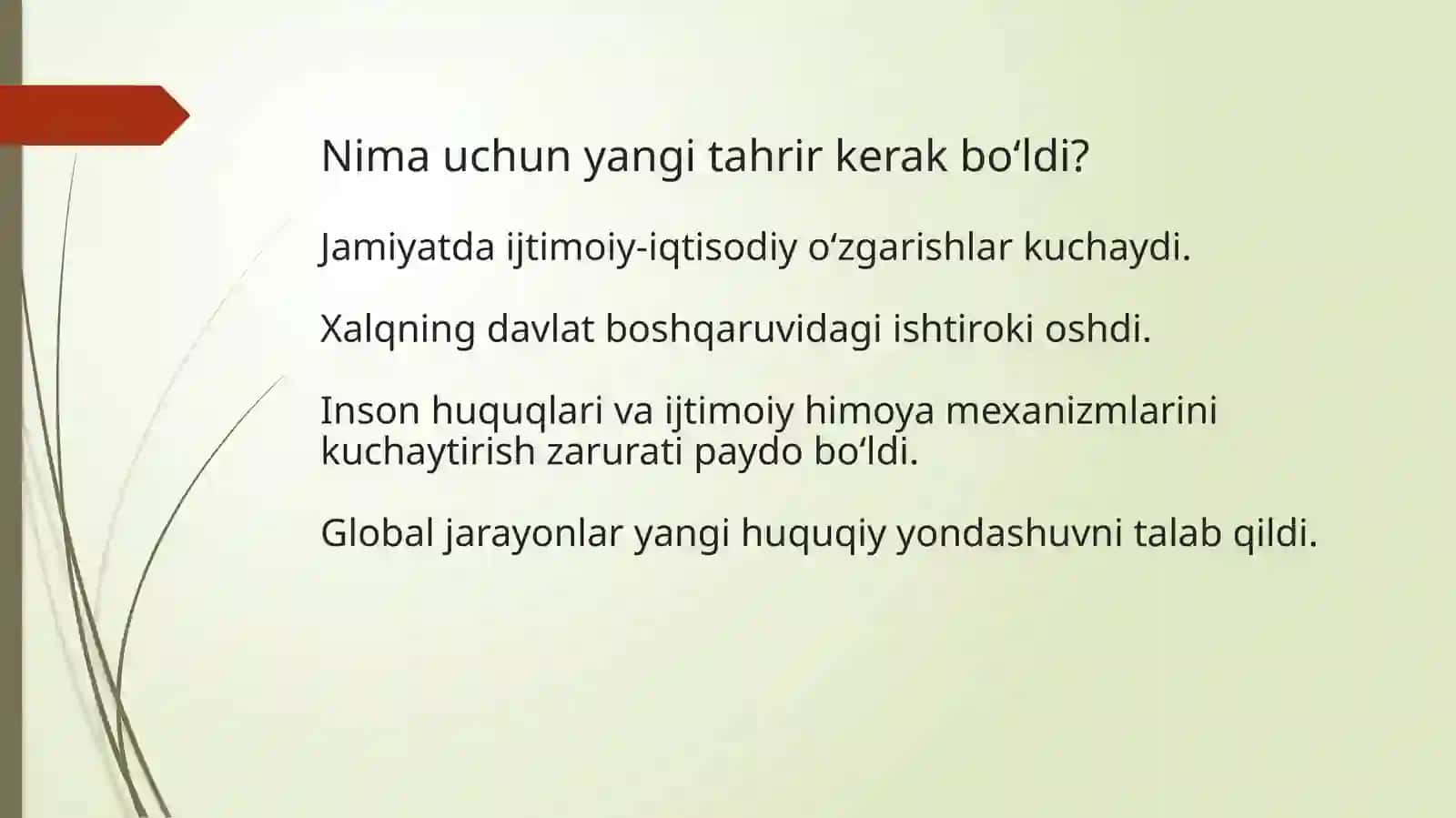 Yangi tahrirdagi konstitutsiyaning mazmun mohiyati va qilinish bosqichlari 4