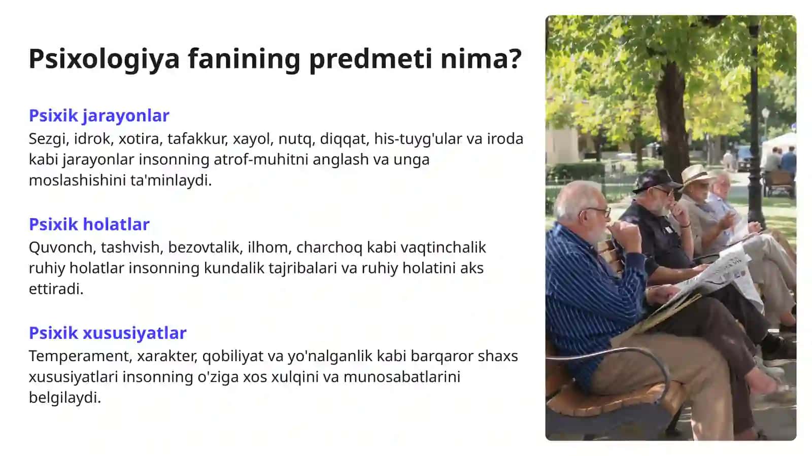 Psixologiya fanining predmet, maqsad va vazifalari 4