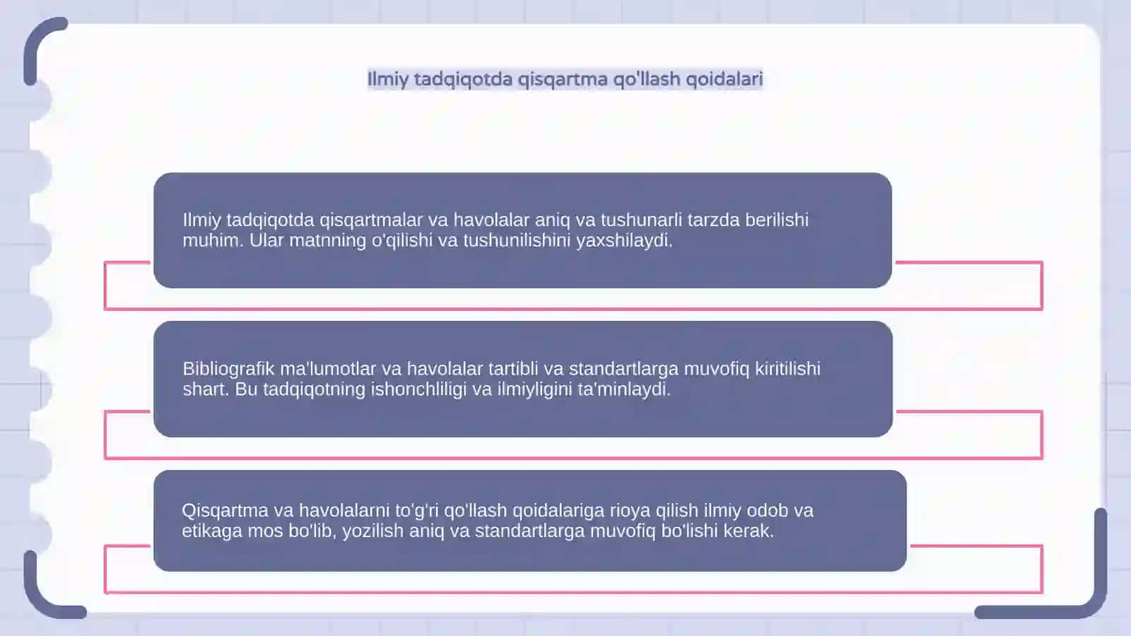 Ilmiy tadqiqotda qisqartma, havola va bibliografik ma'lumotlarni berish tartibi 4