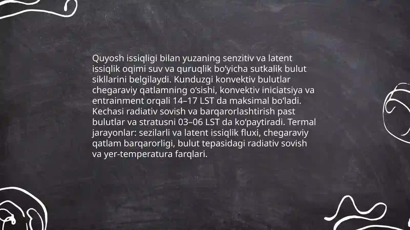 Bulutlarning sutkalil va yillik oʻzgarishi 4