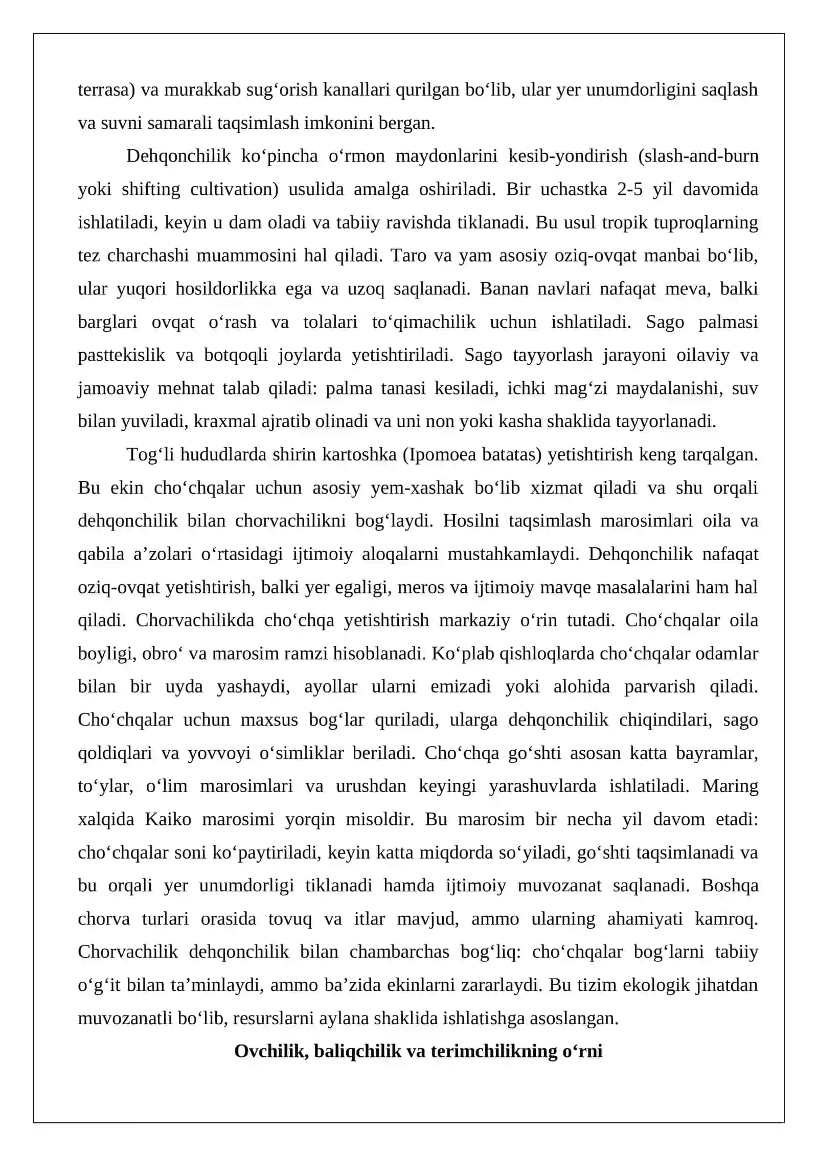 Yangi Gvineya xalqlari xoʻjaligi va madaniyati 4
