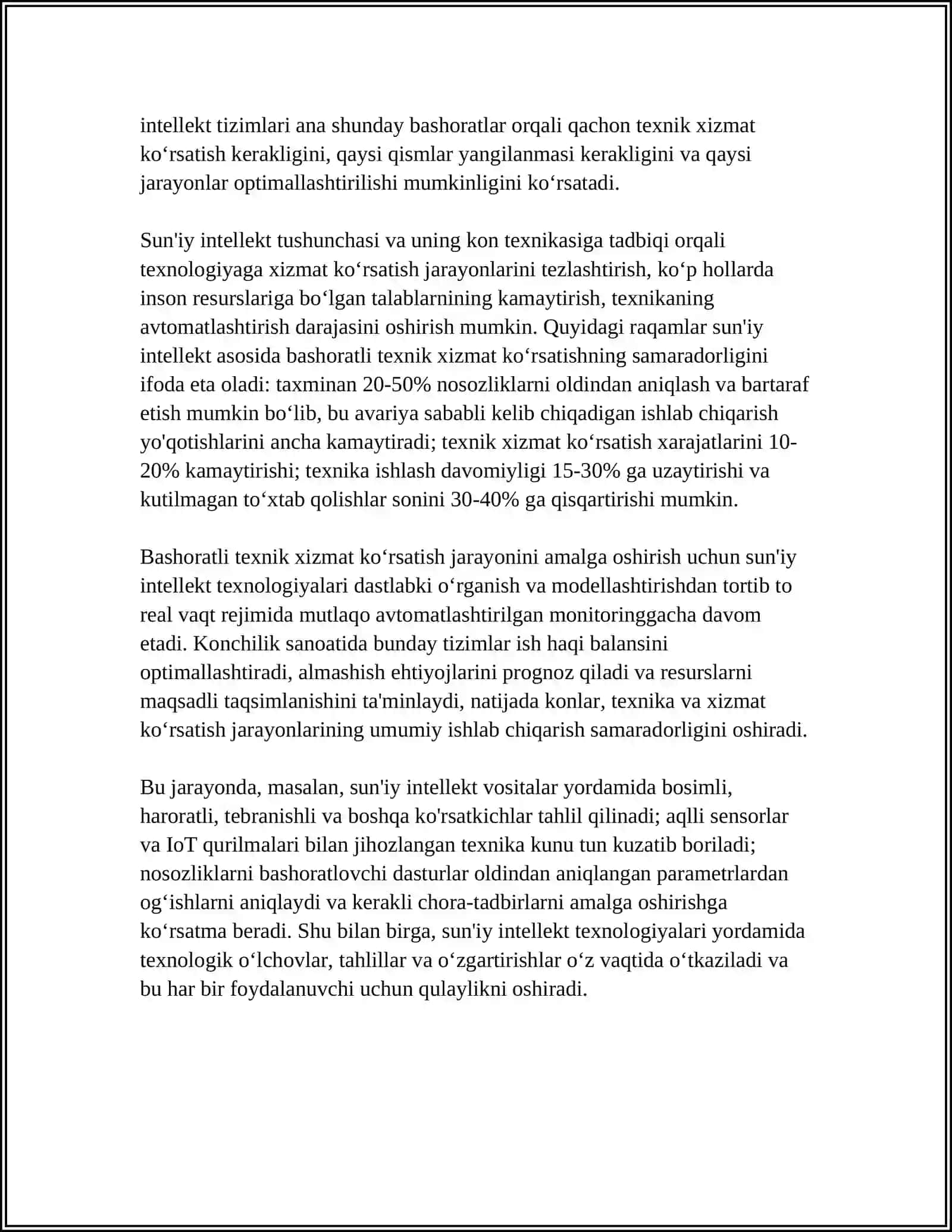 SUN'IY INTELLEKT ASOSIDA KON TEXNIKASINI BOSHQARISH 4