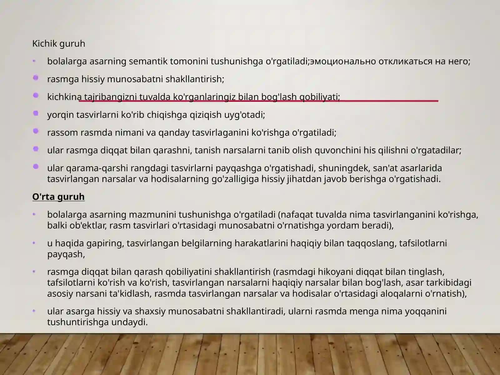 MAKTABGACHA KATTA YOSHDAGI BOLLARNI TASVIRIY SAN'ATASARLARI BILAN TANISHTIRISH USULLARI 4