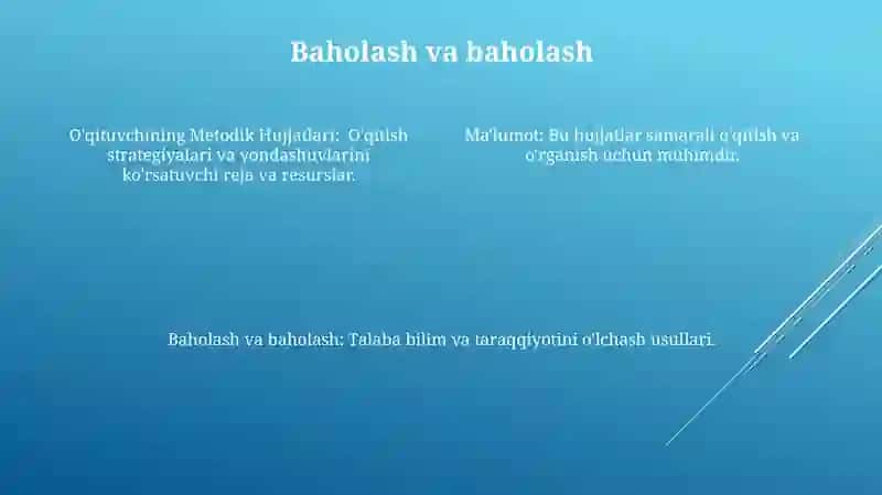 Metodika fani o’qituvchisining o’quv me’yoriy hujjatlari 4