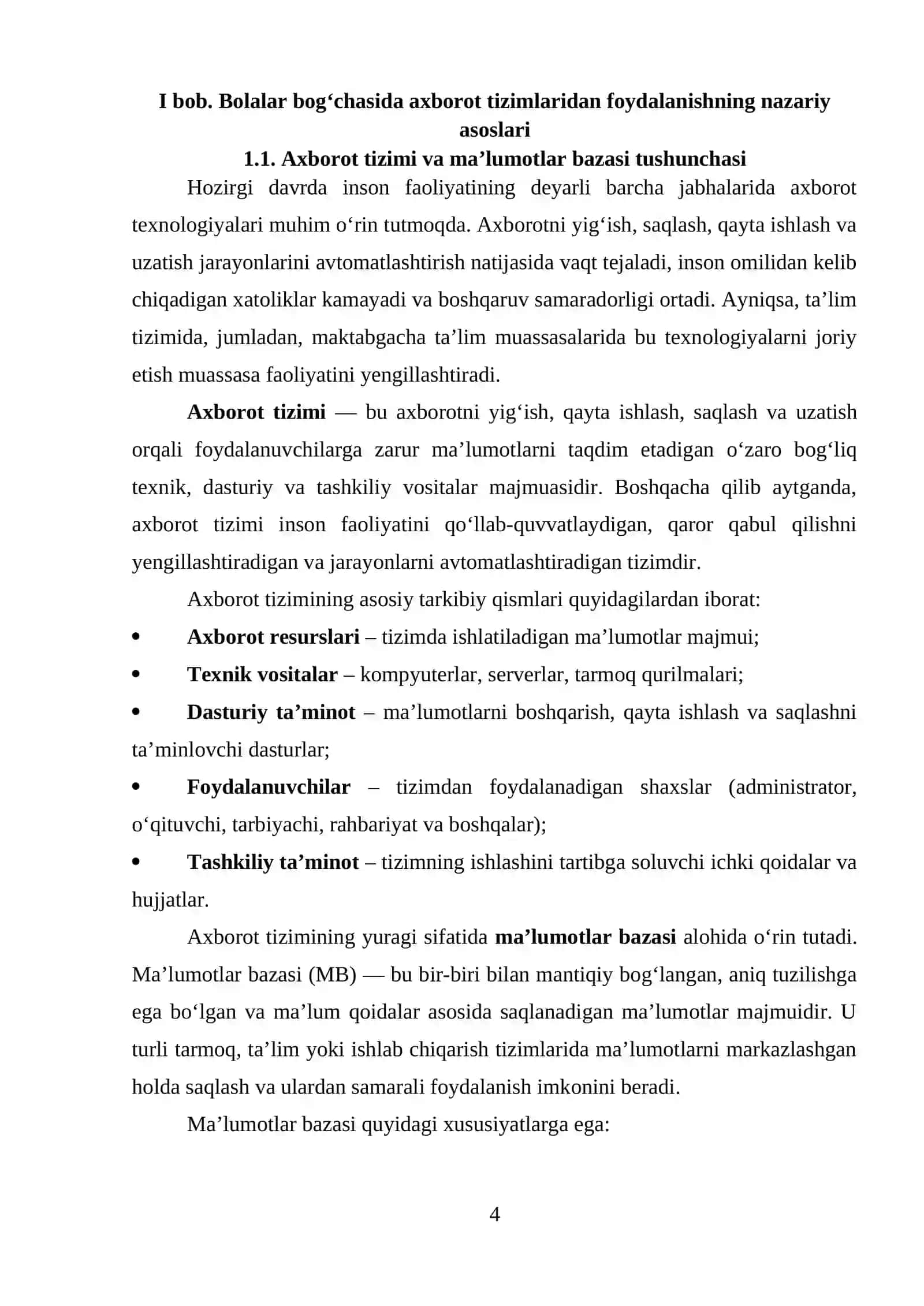 Bolalar bog‘chasida axborot tizimlaridan foydalanishning nazariy asoslari 4