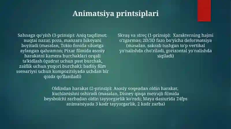 Shakllarning harakati, umumiy xossalari 4