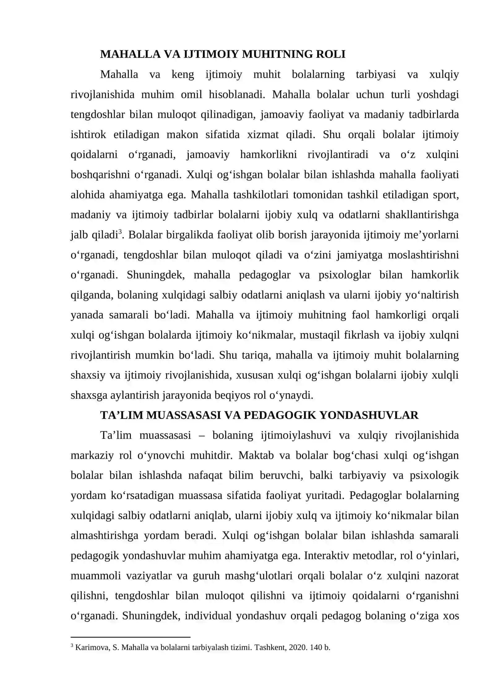 Хulqi og‘ishgan bolalar bilan ishlashda oila, mahalla, ta’lim muassasasi hamkorligi 4