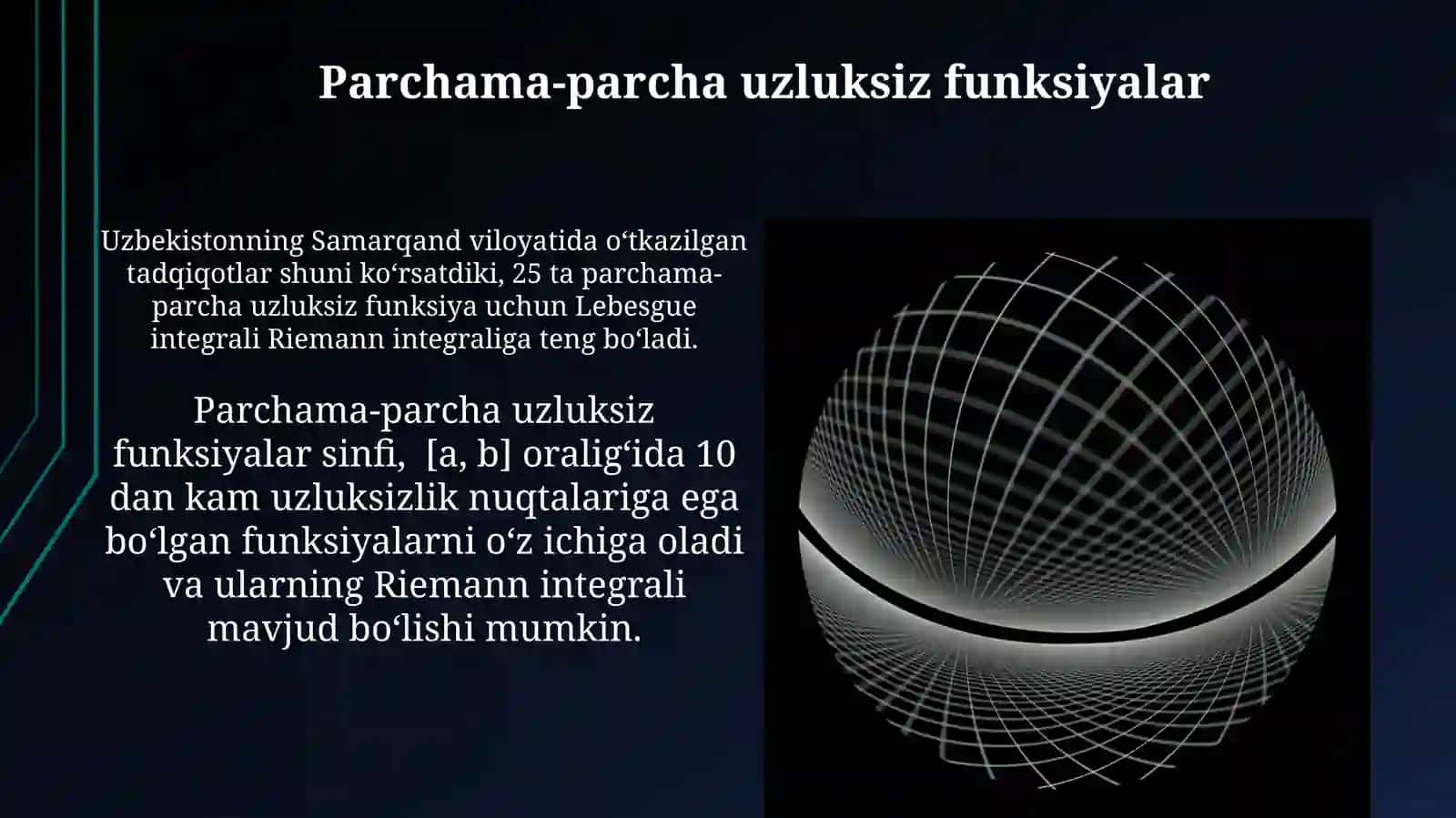 Aniq integralning mavjudligi va integrallanuvchi funktsiyalar sinfi 4