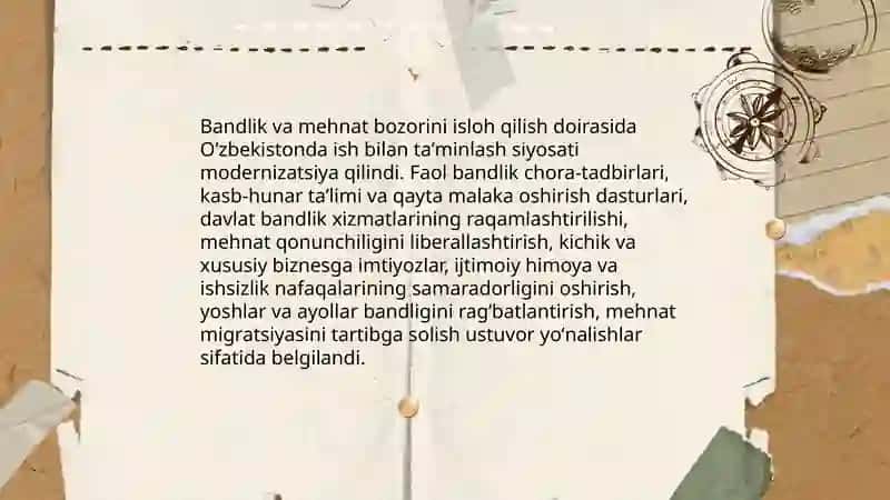 Ijtimoiy siyosatni isloh qilish va yangi ijtimoiy model 4