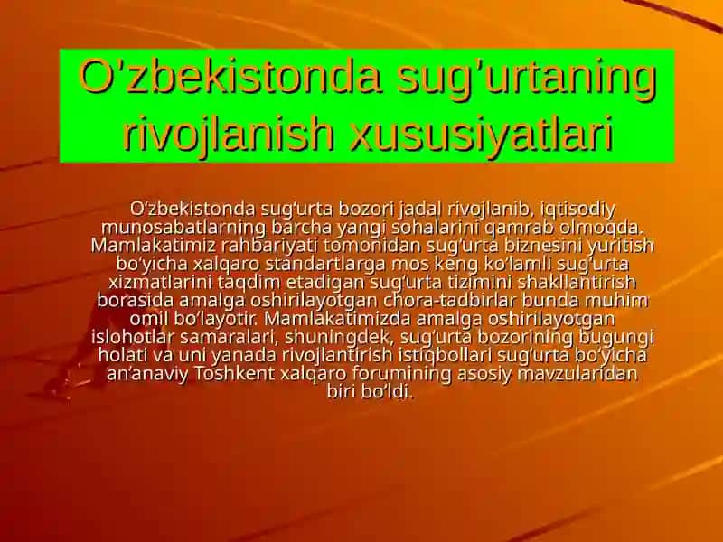 Sug'urta faoliyati to'g'risida 4