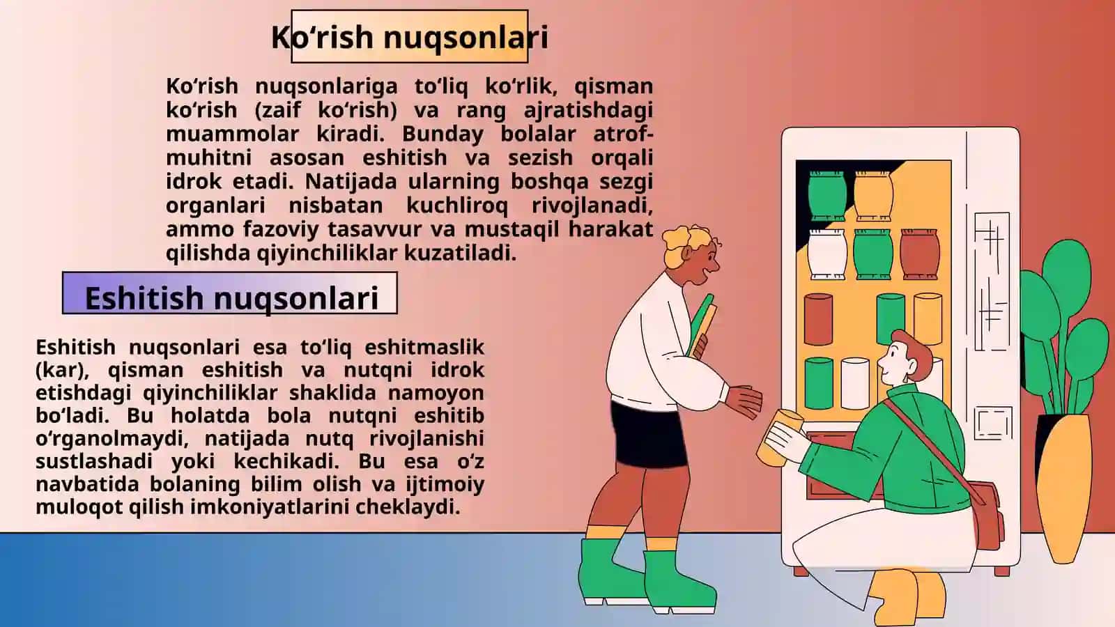 Sensor (eshitish yoki ko‘rish) nuqsoniga ega bolalar uchun inklyuziv ta’lim strategiyalari va ularni amalga oshirish shart-sharoitlari 4
