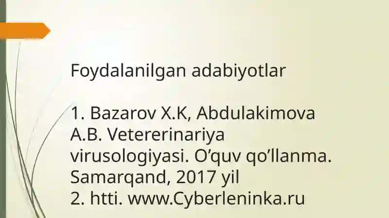Samarqand davlat veterinariya meditsinasi chorvachilik va biotexnologiyalar universiteti Veterinariya profilaktikasi va davolash fakulteti 202-Guruh talabasi Hamroyev Baxromjonning Mustaqilishi 4
