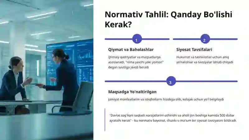Izohli Iqtisodiy Tahlil: Normativ va Pozitiv Tahlil 4