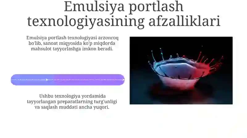 Emulsiya portlash texnologiyasi 4