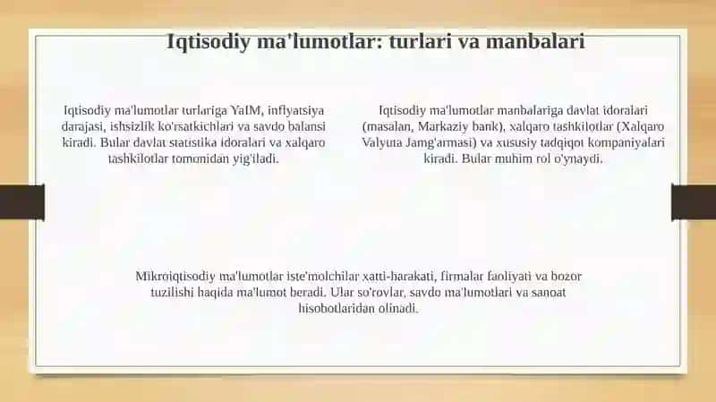 Iqtisodiy ma'lumotlarni tahlil qilishda sun'iy intellektning ahamiyati va usullari 4