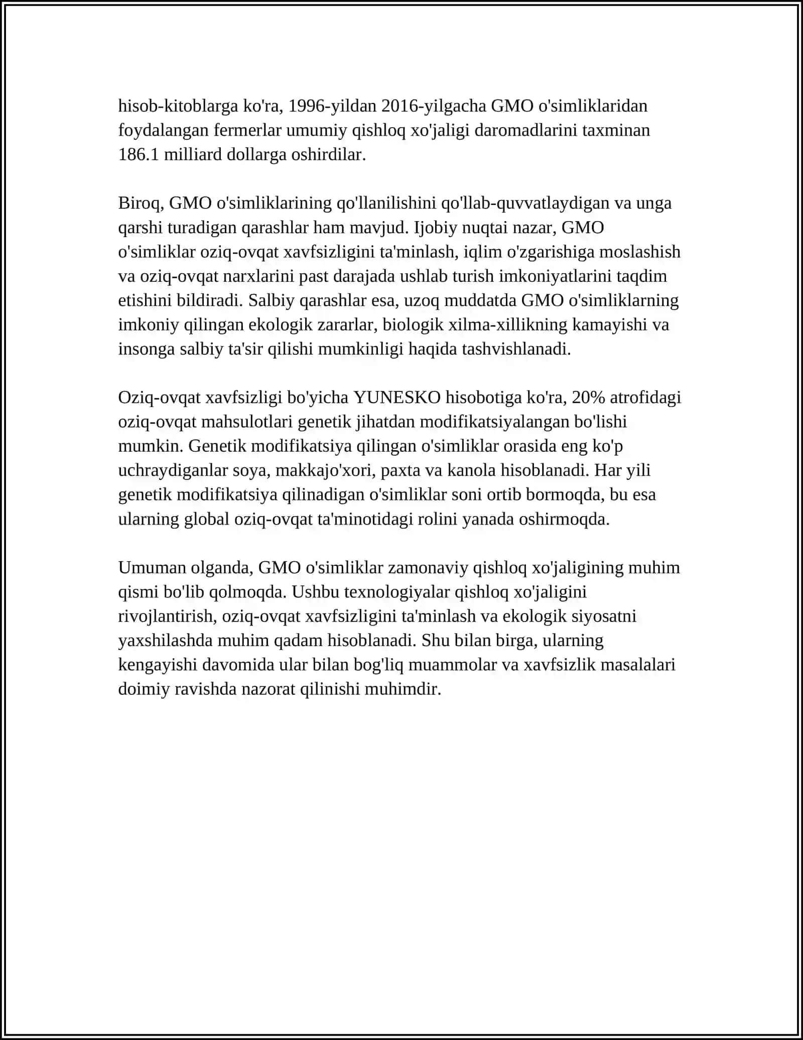 GMO OʻSIMLIKLARNI YARATISH TEXNOLOGIYASI 4