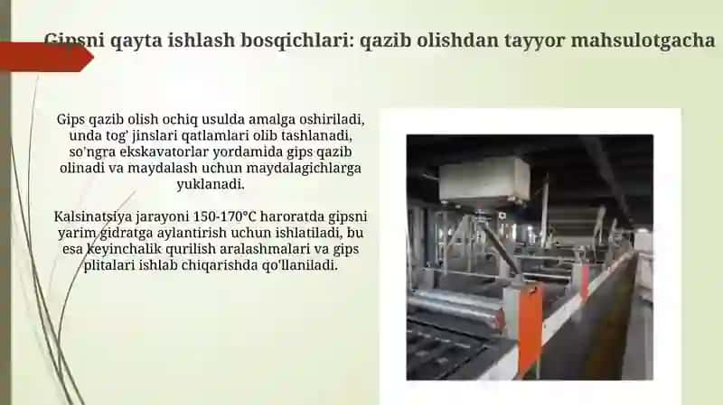 Gips olish texnologiyasi va ishlatilish soxalari 4