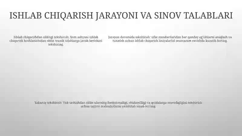 Jilvirlash Dastgohlarini Ishlab Chiqarishda Sinash 4