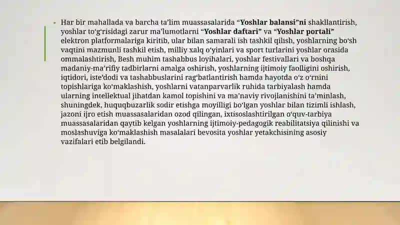 Yoshlar bilan ishlashtashkilotchisining ijtimoiy-pedagogik faoliyati tamoyillari 4