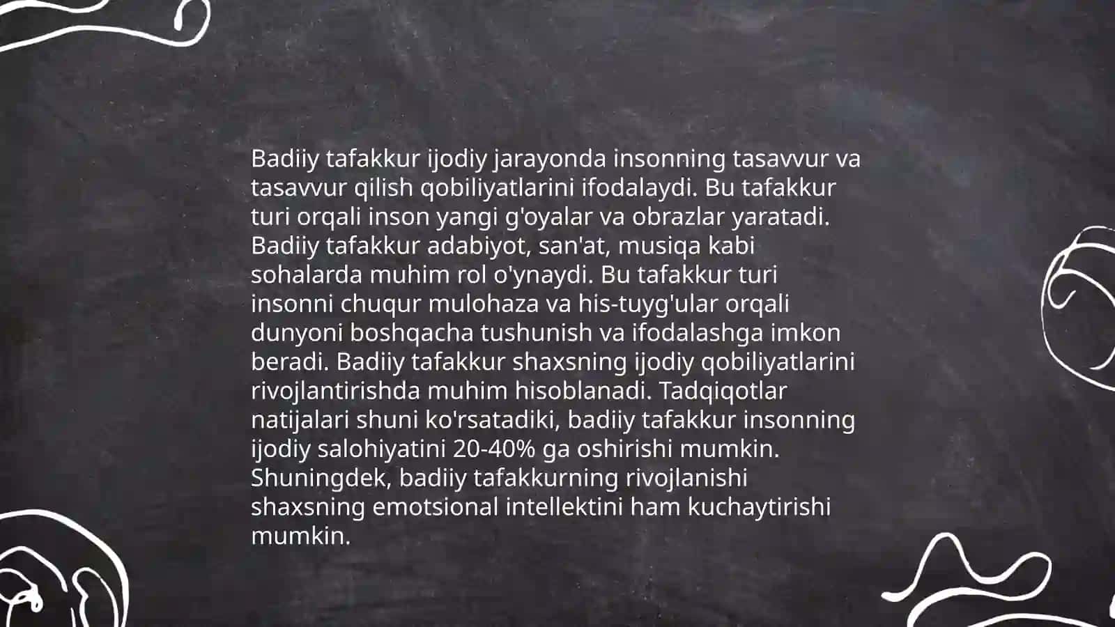 Xalq ijodi na’munalari asosida talabalarning badiiy tafakkurini rivojlantirish texnologiyalari 4