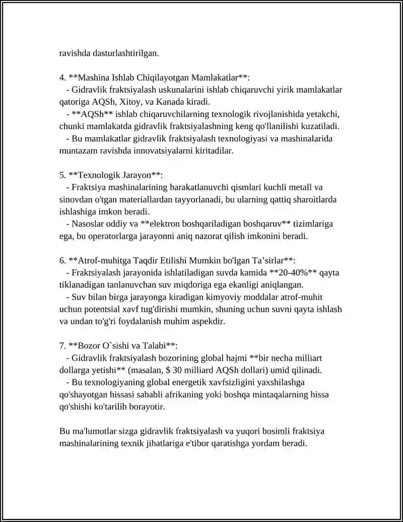 NEFT VA GAZ. QATLAMNING O’KAZUVCHANLIGINI OSHIRISH UCHUN JIHOZLAR 4