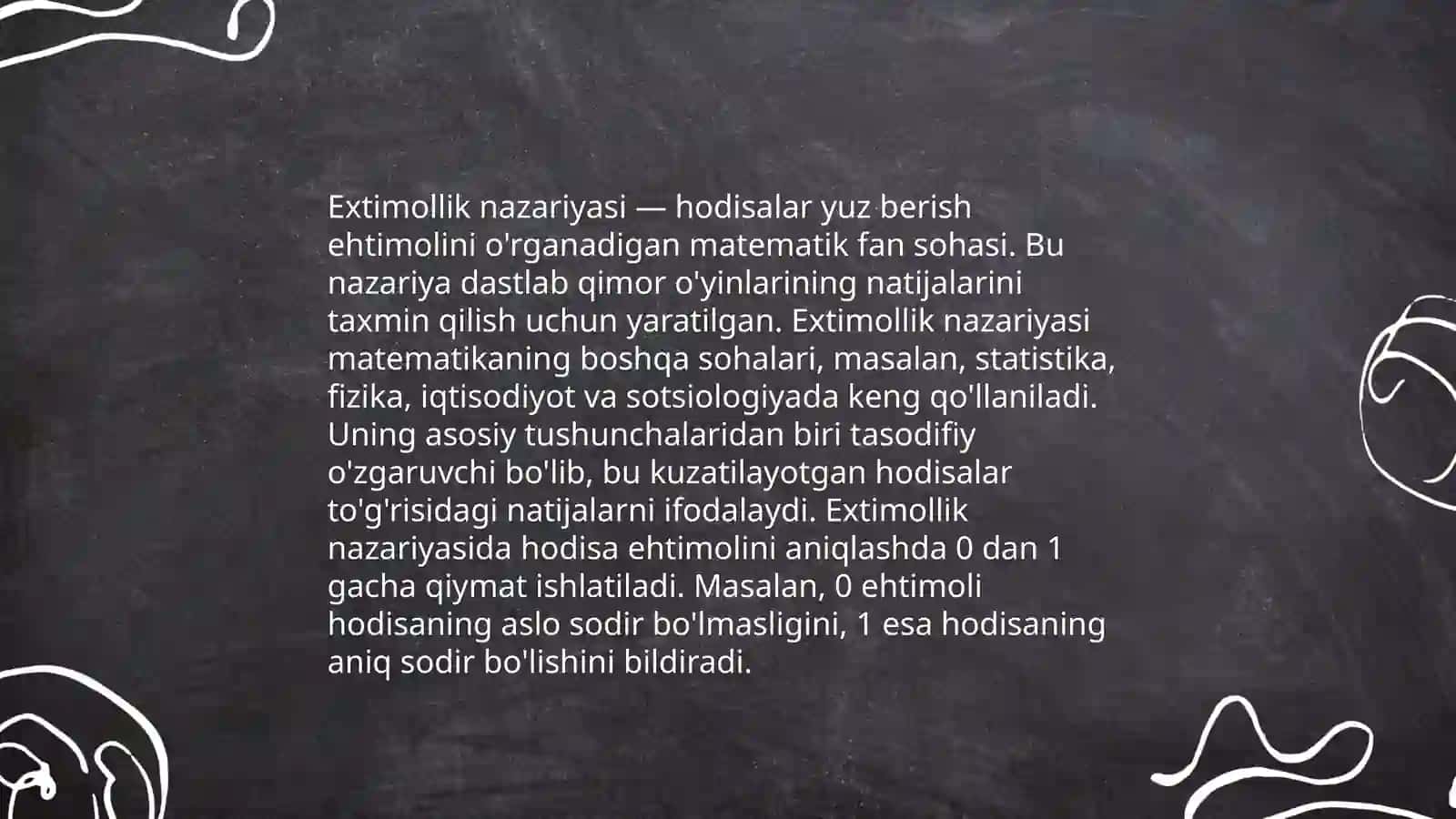 Binominal taqsimotda extimolning nisbiy chastota orqali bogʻlanishi 4