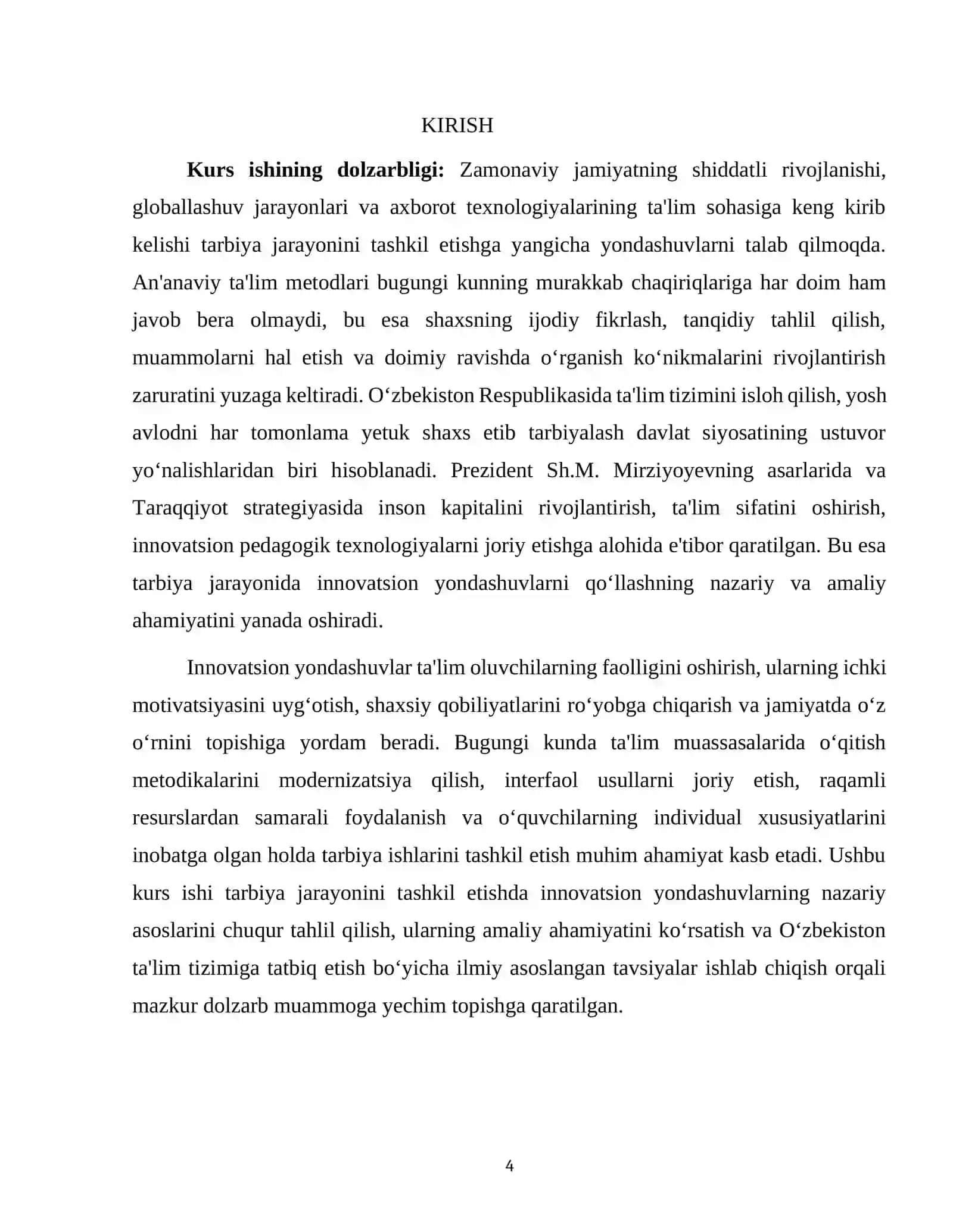 Tarbiya jarayonini tashkil etishga innovatsion yondashuv 4