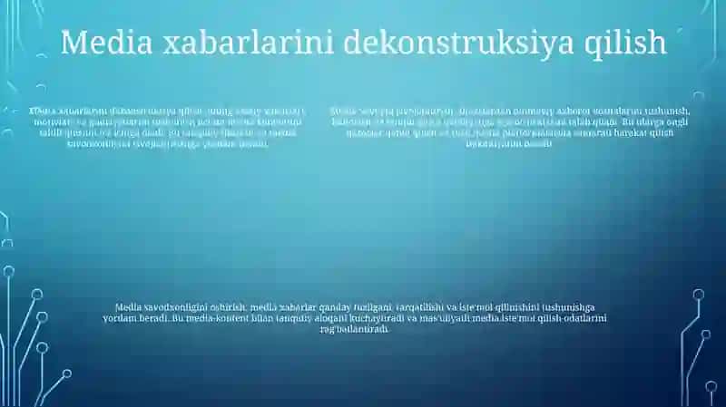 Media Savodxonlikkni Rivojlantirish Yo'Llari 4