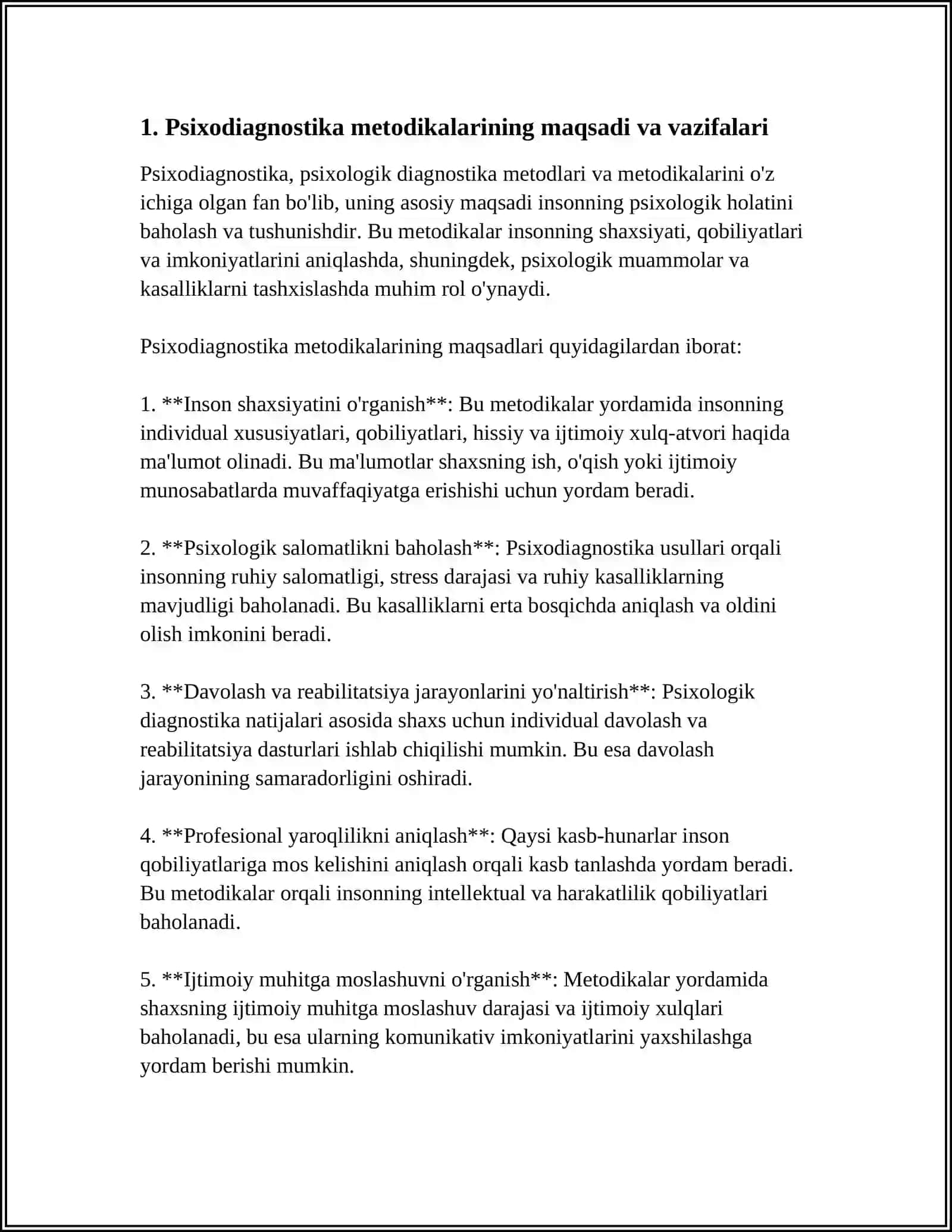PISXODIAGNOSTIKA METODIKALARIDAN FOYDALANUVCHILAR VA ISHLAB CHIQUVCHILAR UCHUN TALABLAR 4