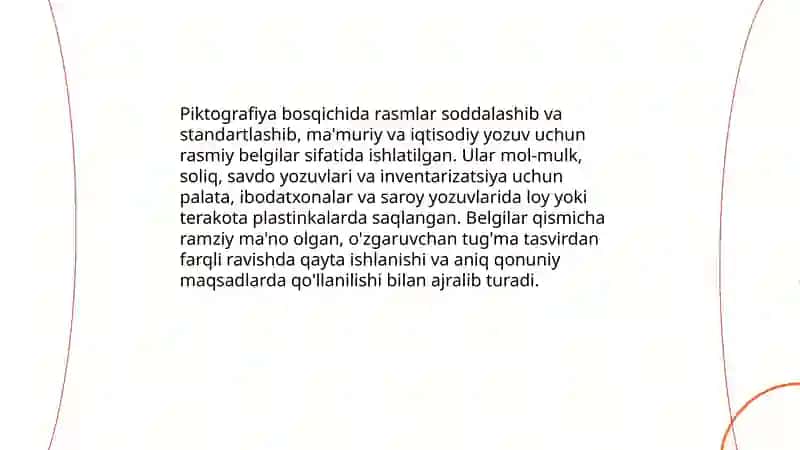 Yozuv taraqqiyoti bosqichlari 4