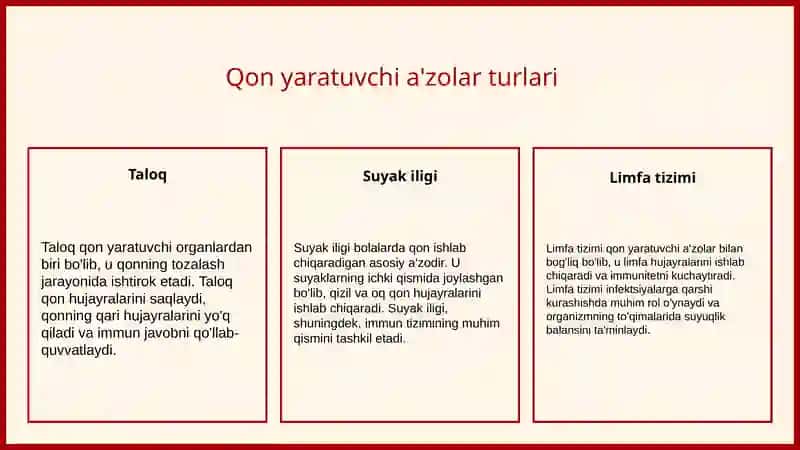 Bolalarda qon yaratish a'zolarining anatomo-fiziologik xususiyatlari 4