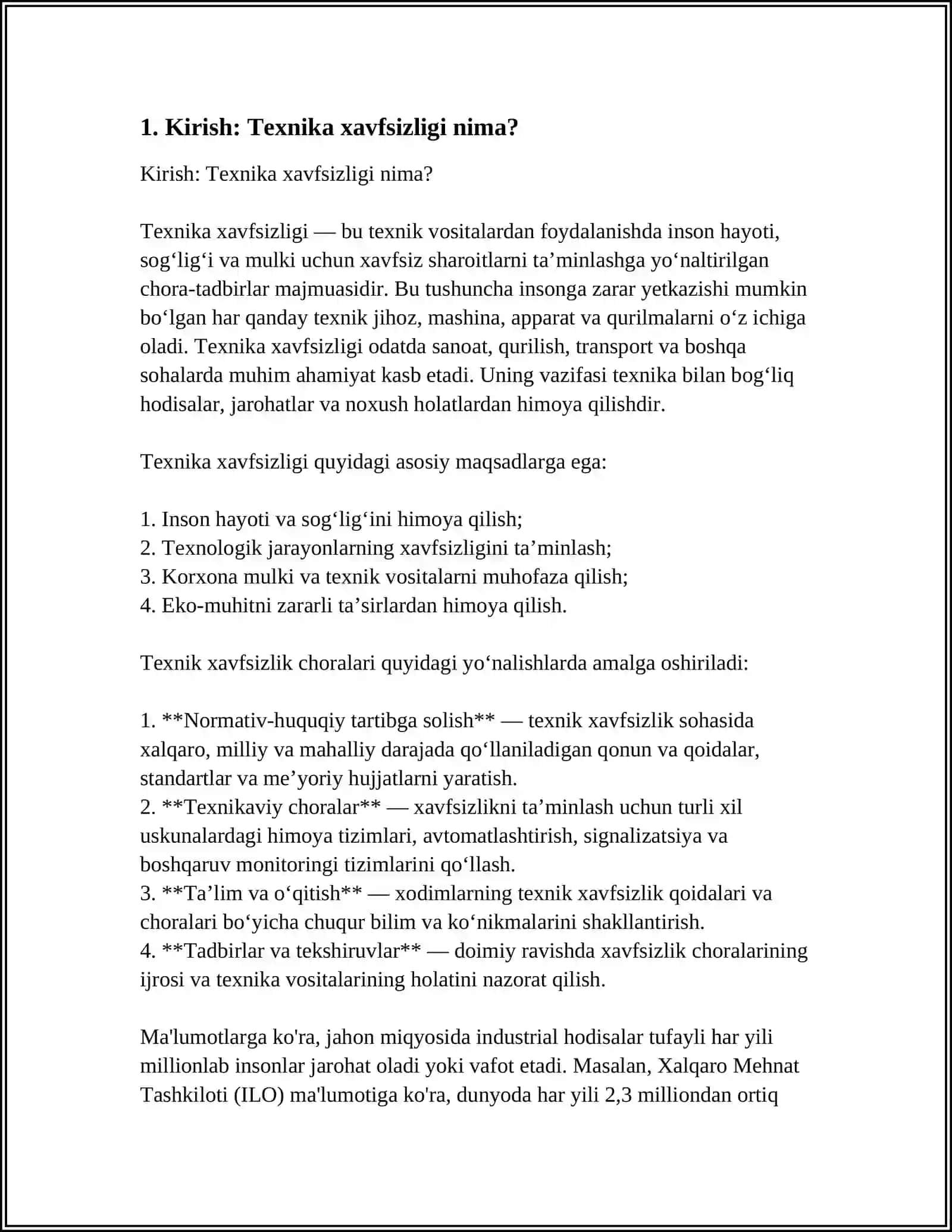 TIKUV MASHINALARINI ISHLATISH VA TAMIRLASHDA TEXNIKA XAVFSIZLIGI REFERAT 4