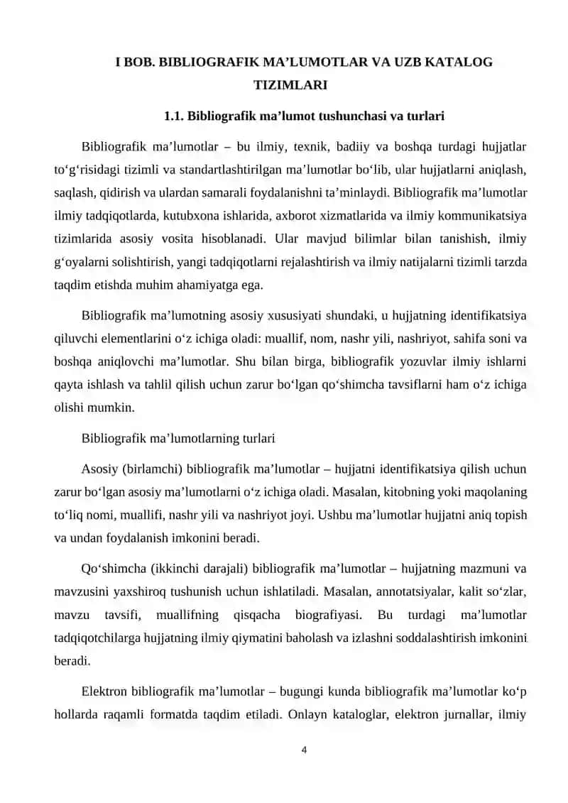 Bibliografik Ma'lumotlar Bilan Ishlashda Xalqaro Axborot Almashinuvi 4