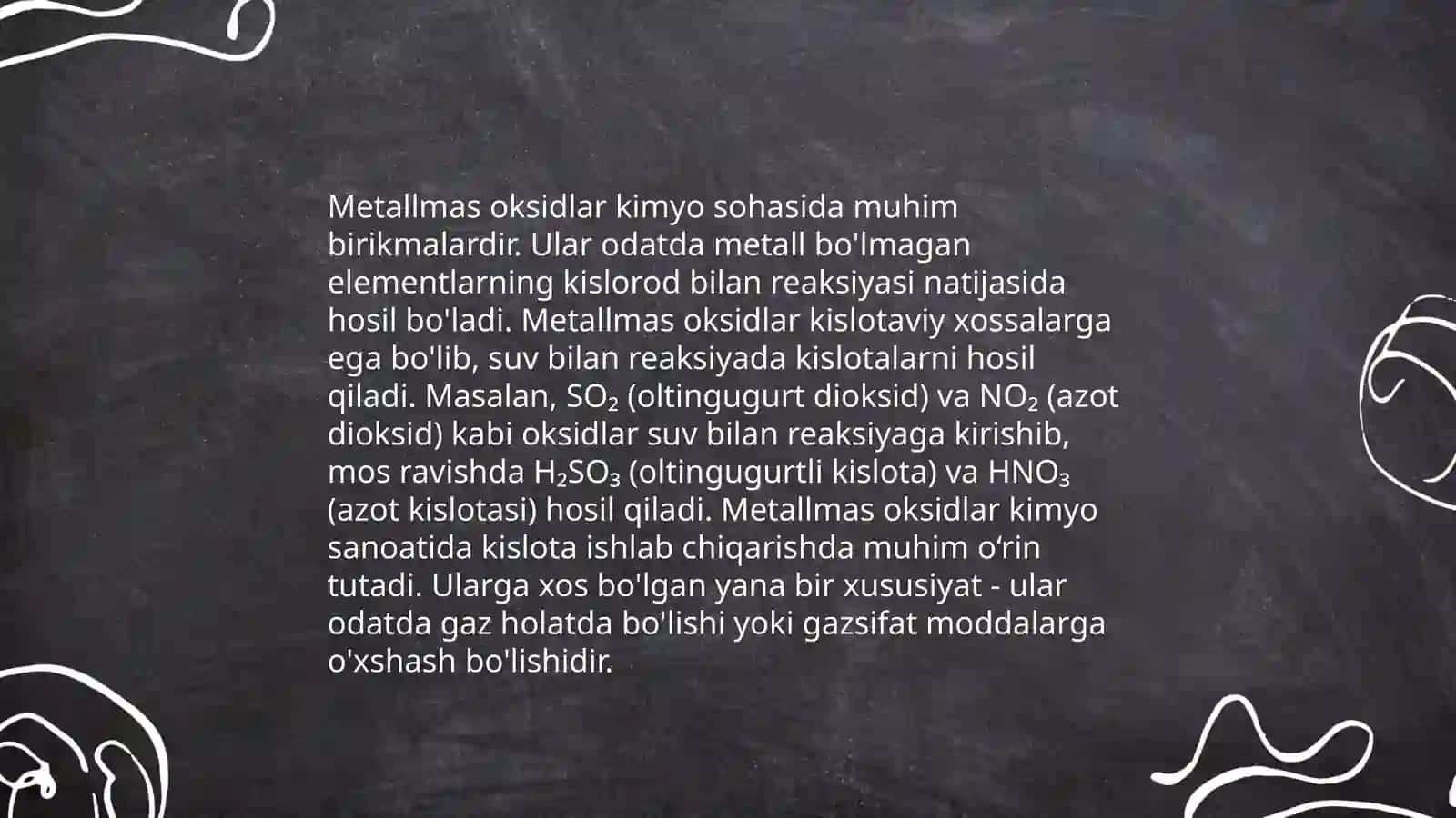Metallar va metallmaslar oksidlarining sintezi 4