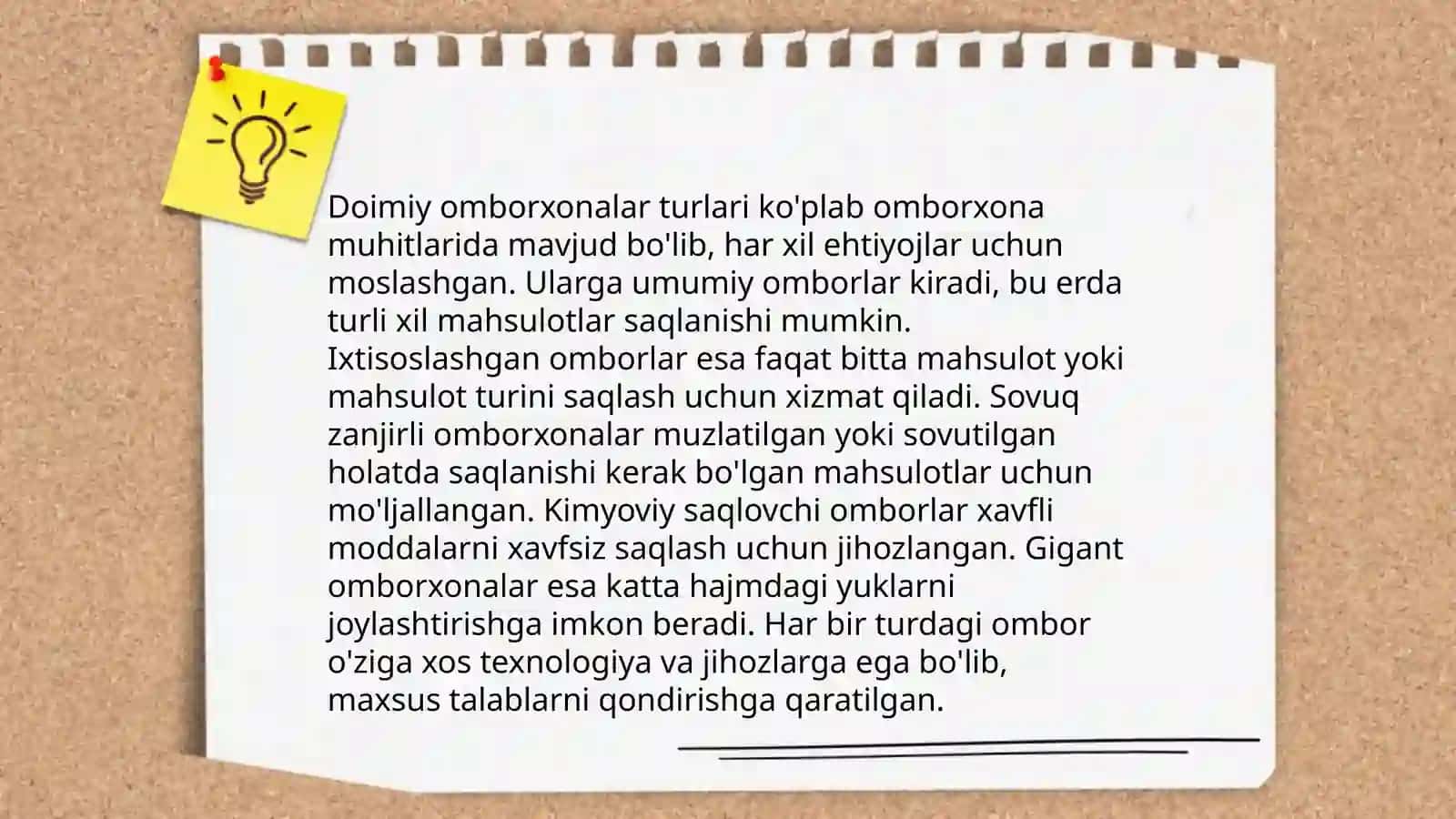 Vaqtinchalik va doimiy omborxonalarni turlari, tuzilishi va o'lchamlari 4