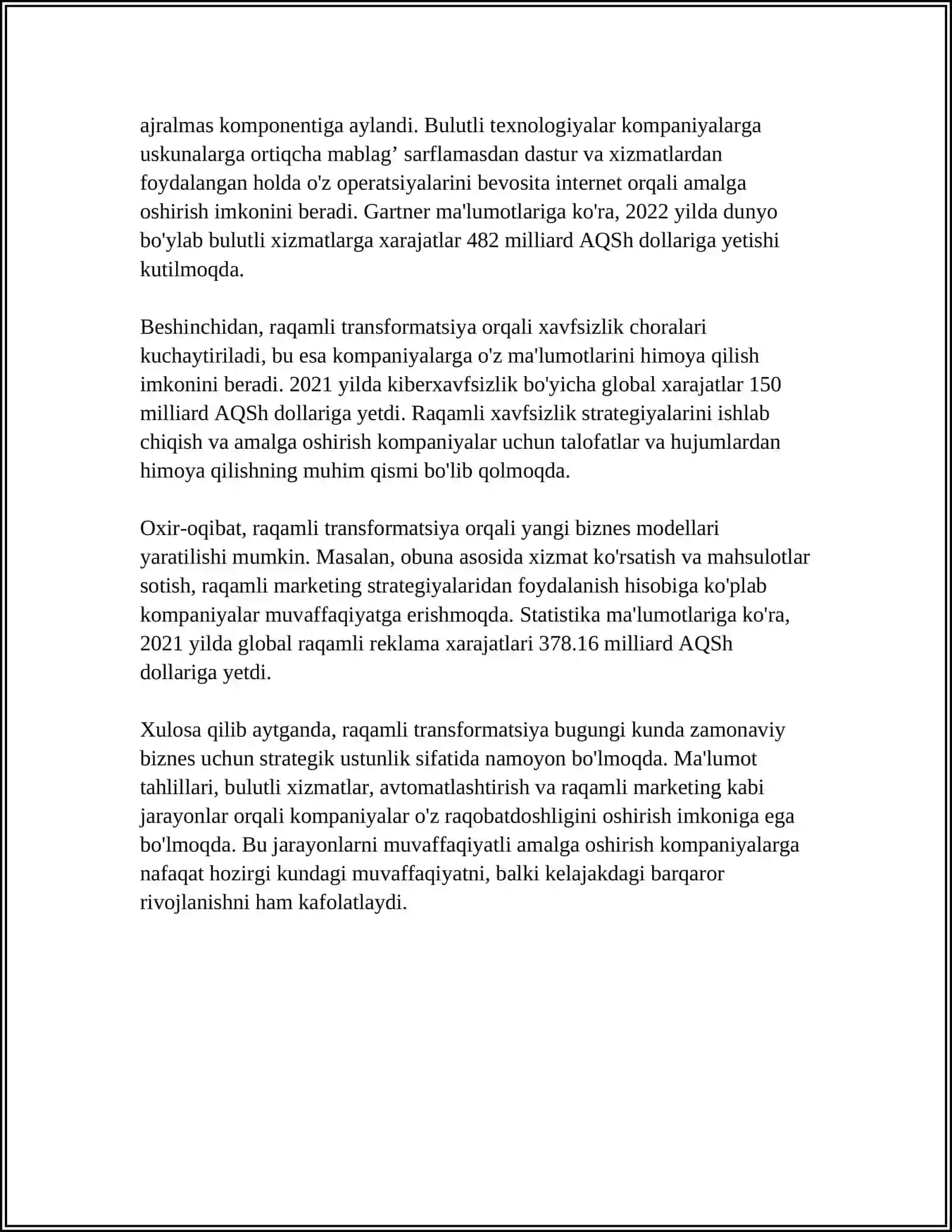 AXBOROT TEXNOLOGIYALARI ORQALI ZAMONAVIY BIZNESNING RIVOJLANISHI 4