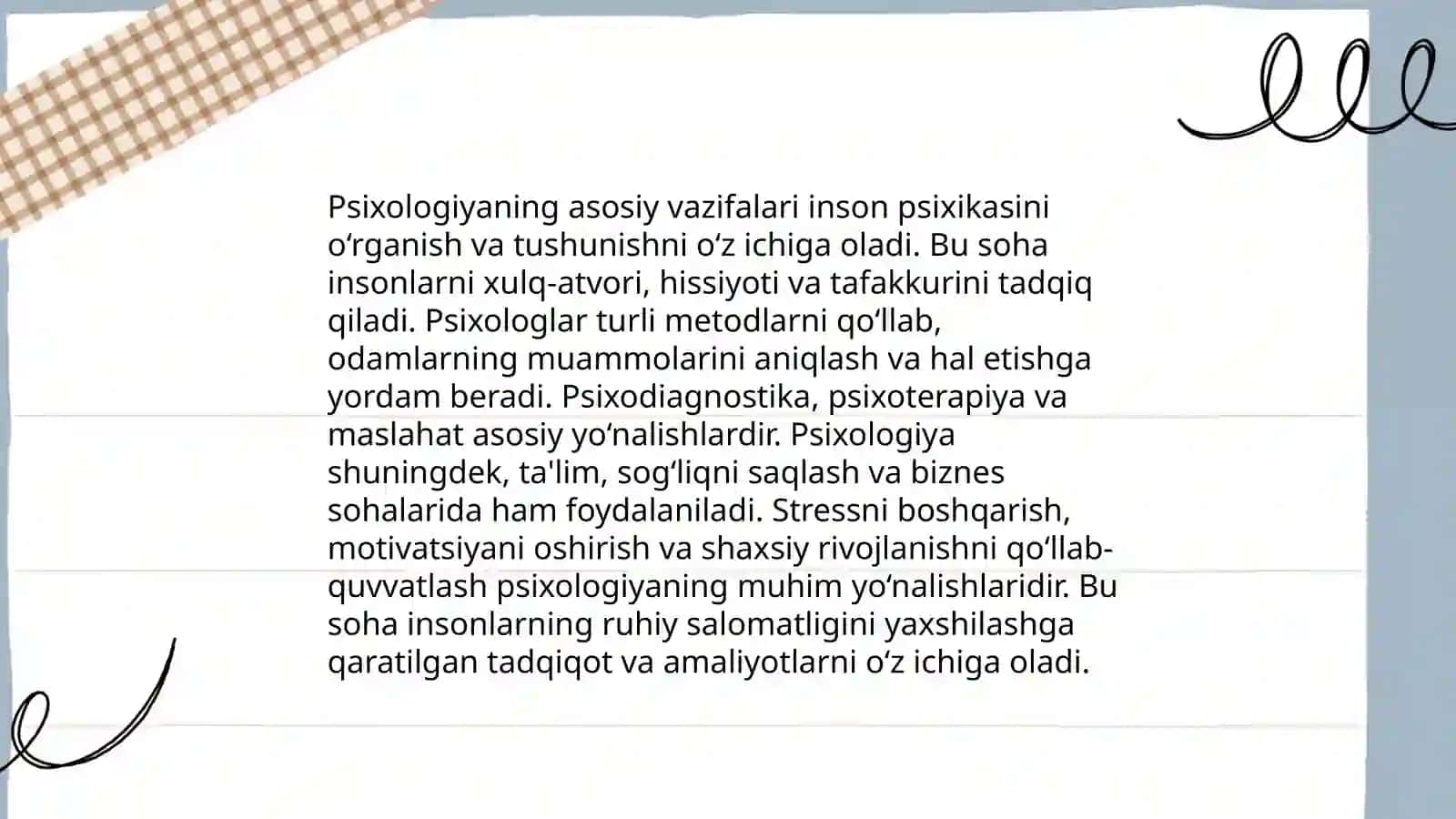 Psixologiya fanining maqsad va vazifalari 4