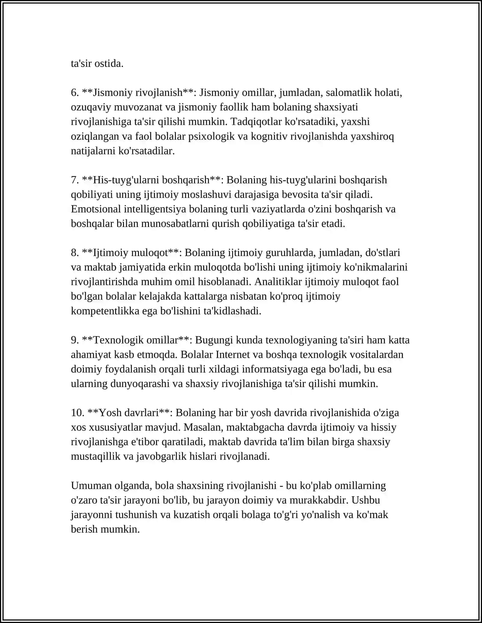 IRSIYAT VA MUHIT.BOLA RIVOJI 4