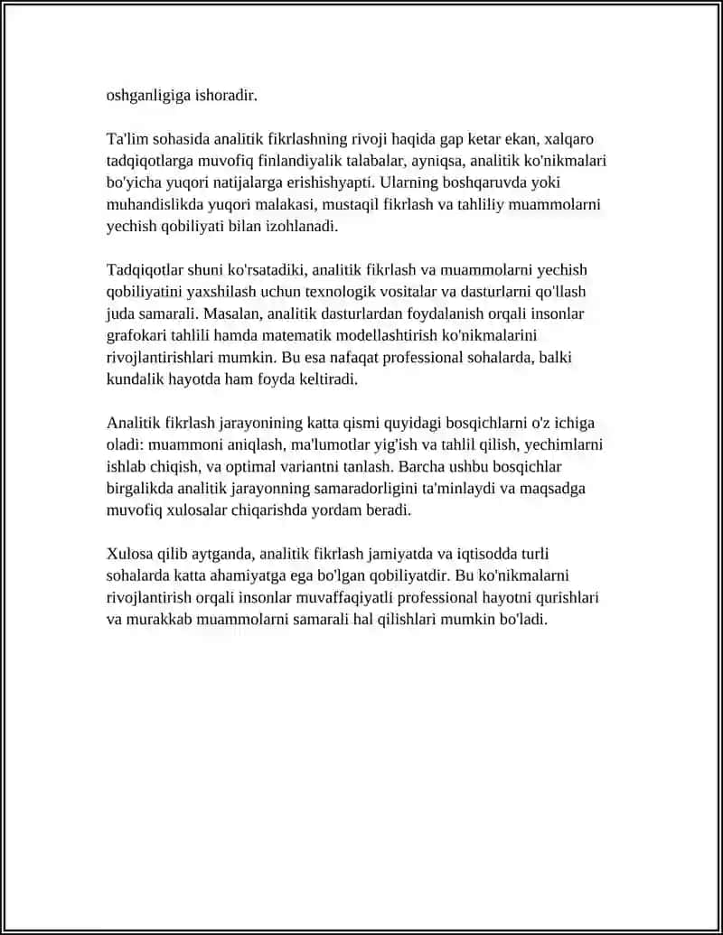 XULOSA CHIQARISH 4