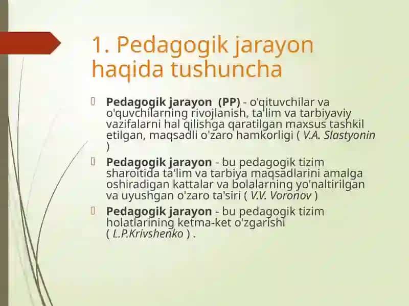 Pedagogik jarayon 4
