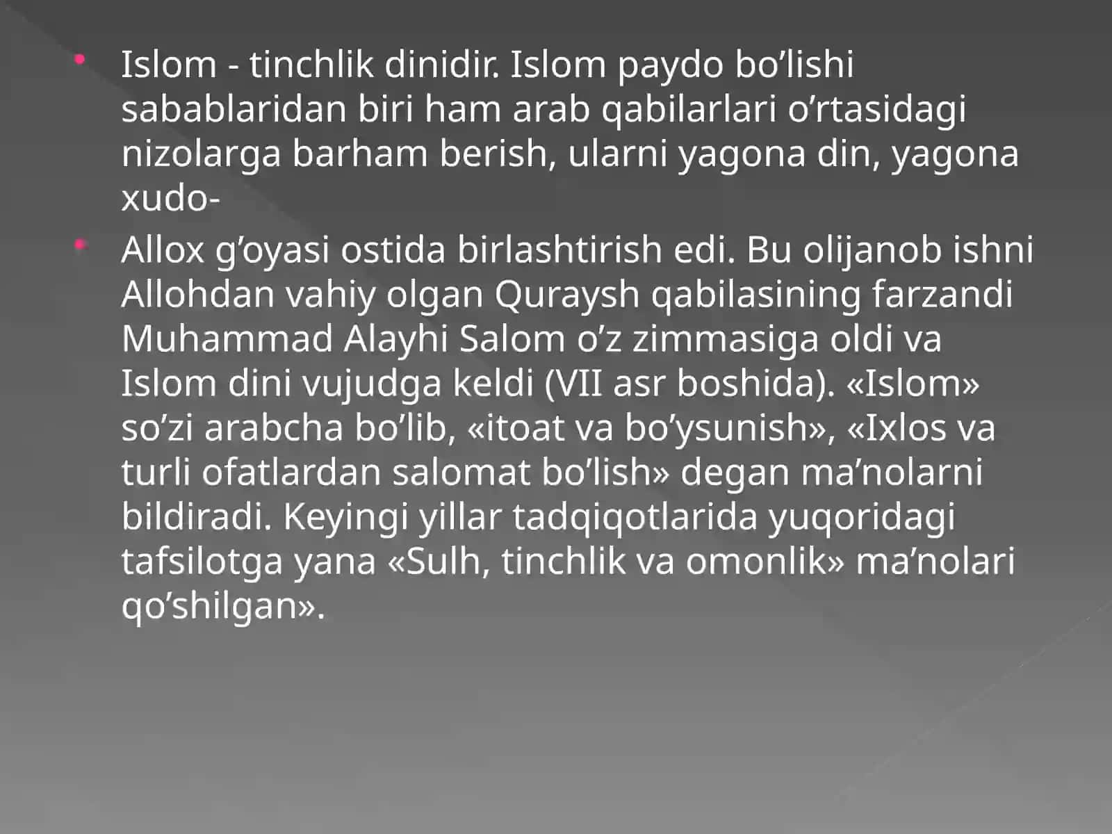 DINIY-MADANIY AN’ANALARNING AHAMIYATI 4