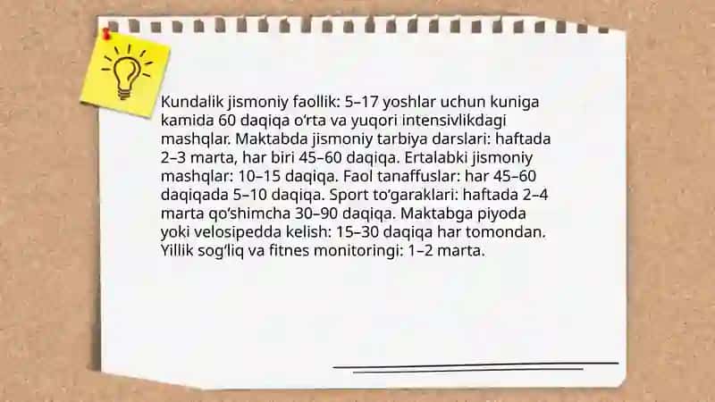 Maktabda sport orqali sog'lom turmush tarzini shakllantirish 4
