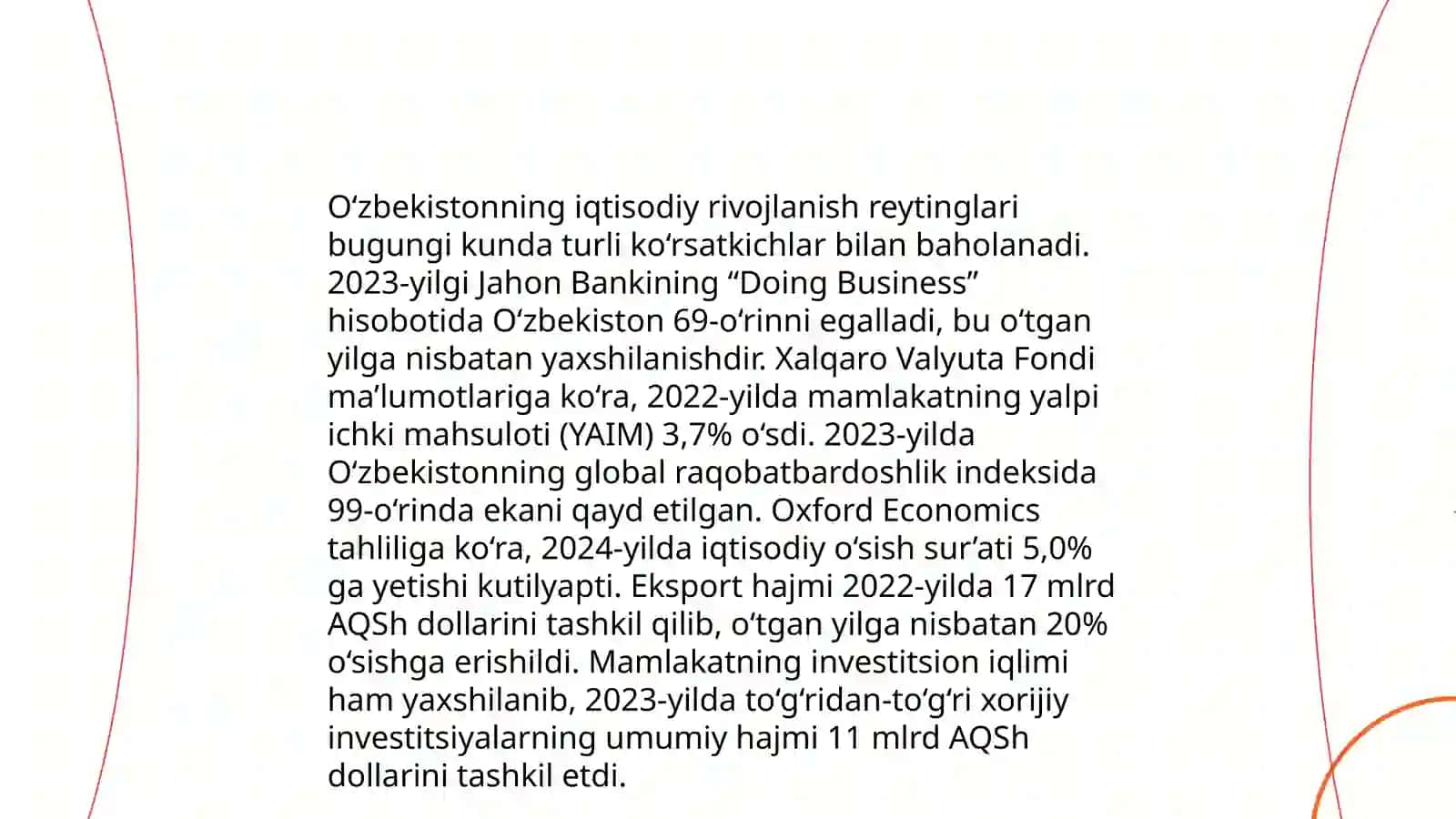 Òzbekiston Respublikasining xalqaro reyting va indekslardagi òrni va nufuzining ortib borishi 4