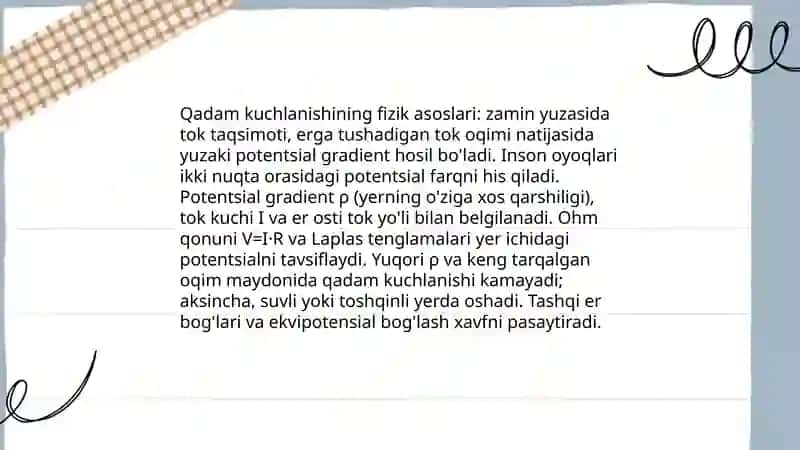 Qadam kuchlanishi 4