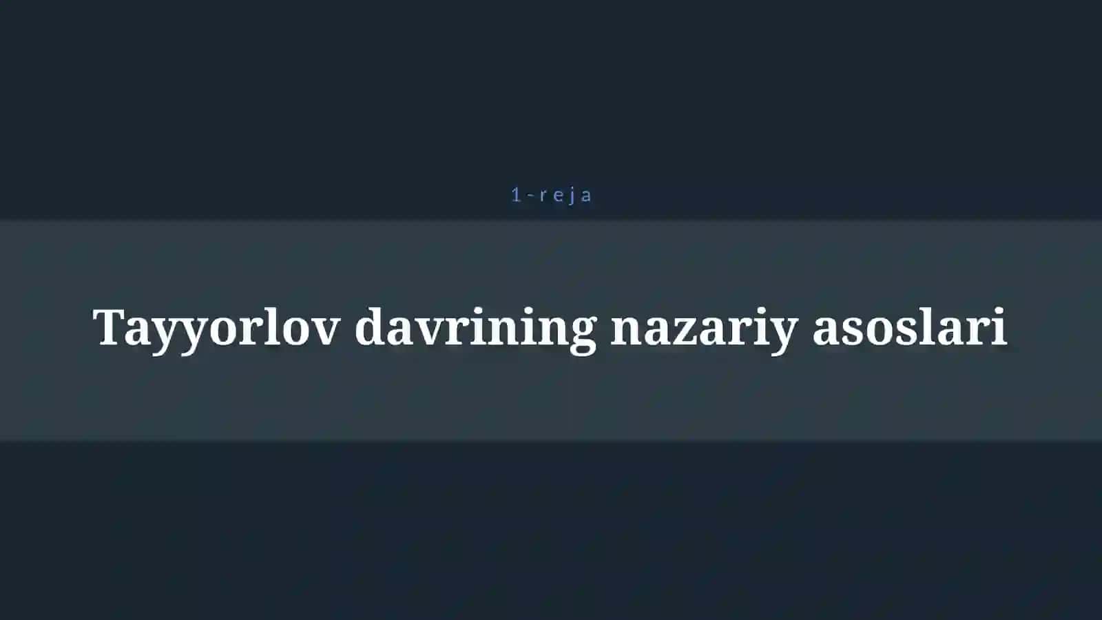 SAVOD O‘RGATISH JARAYONI BOSQICHLARI. SAVOD O‘RGATISHDA TAYYORLOV DAVRI 4