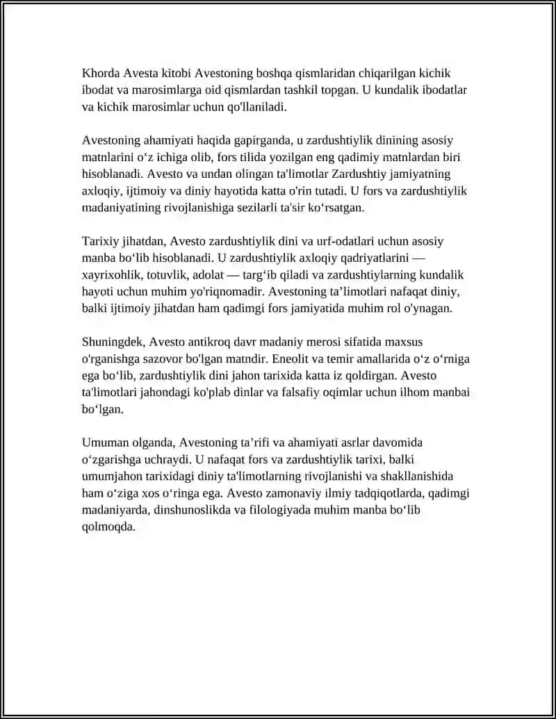 AVESTO 4
