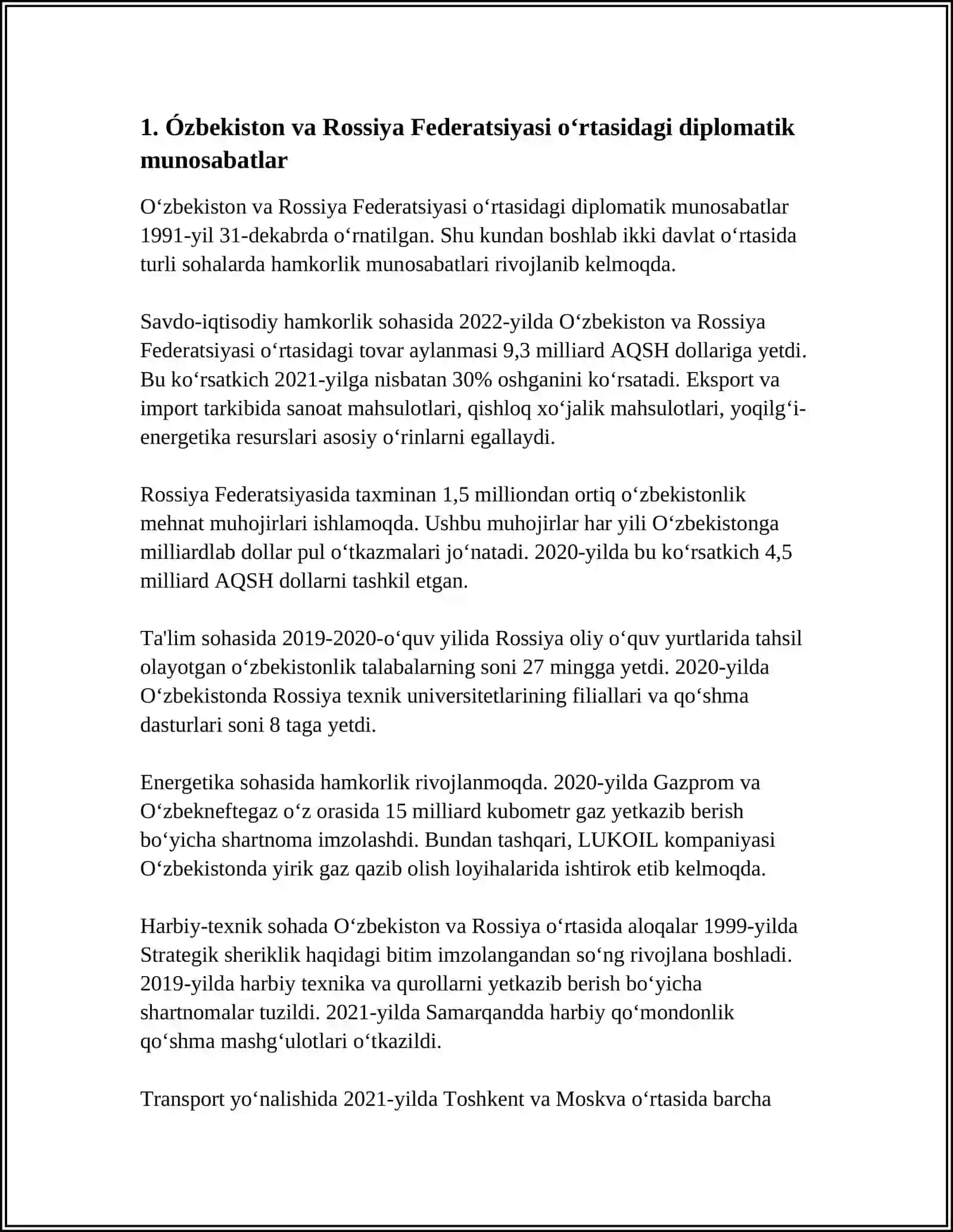 QÓSHNI DAVLATLAR BILAN DIPLOMATIK MUNOSABATLARI 4