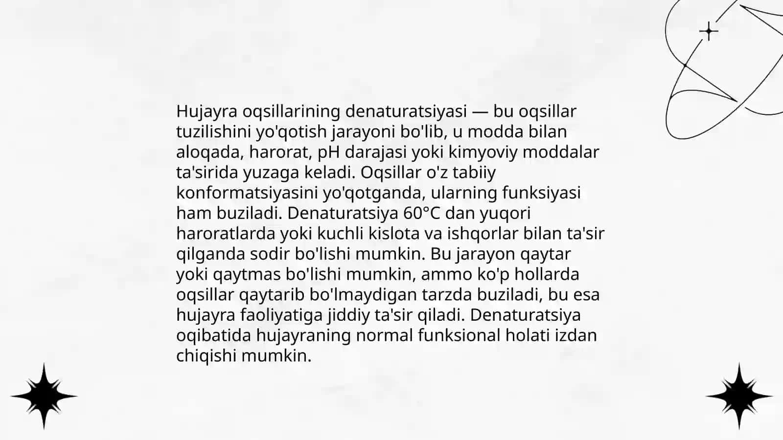 Hujayraning zararlanishi, nabud bo’lishi va sabablari. Sobirova 4