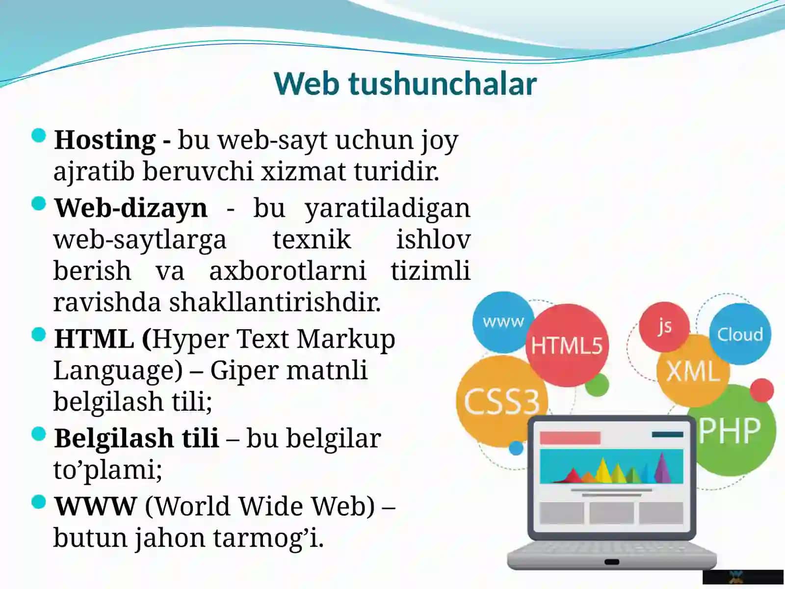 WEB-SAHIFA,WEB-SAYTVA WEB-DIZAYN TUSHUNCHALARI 4