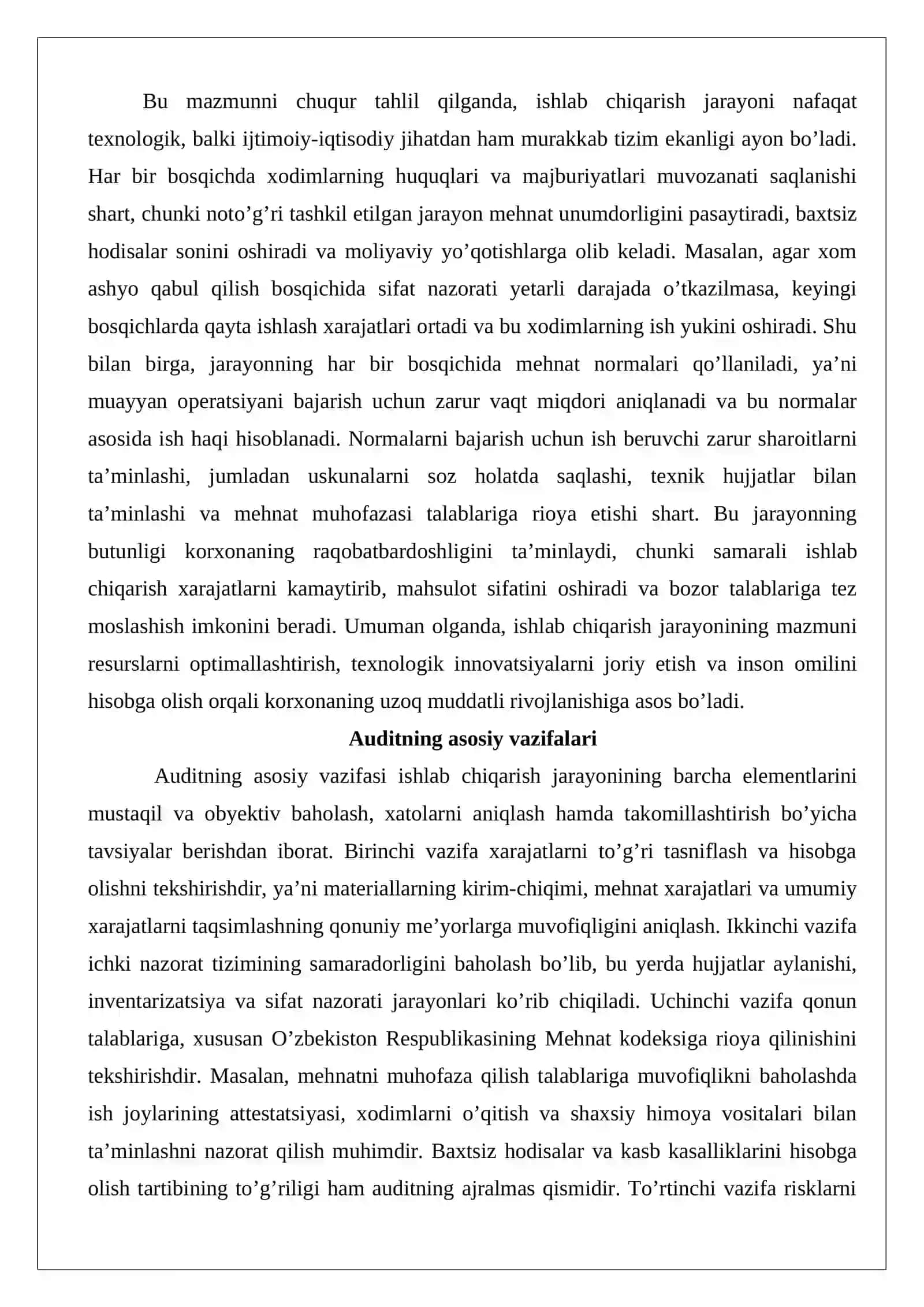 Ishlab chiqarish jarayoni auditi 4